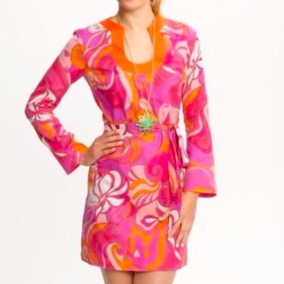 Trina Turk collection bright patterned dress size 0 - Picture 2 of 7